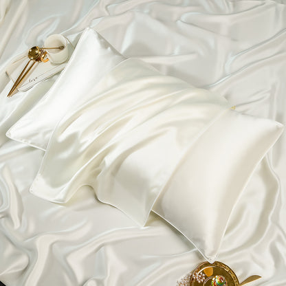 Silk Pillowcase Set (2 Pack) 48x74cm-Luxury Smooth Satin Pillow Covers-Hair & Skin Friendly Cooling Pillowcases