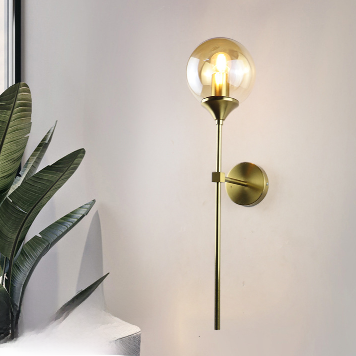 Nordic Glass Wall Light - Modern Balloon LED Bedside & Hallway Wall Lamp
