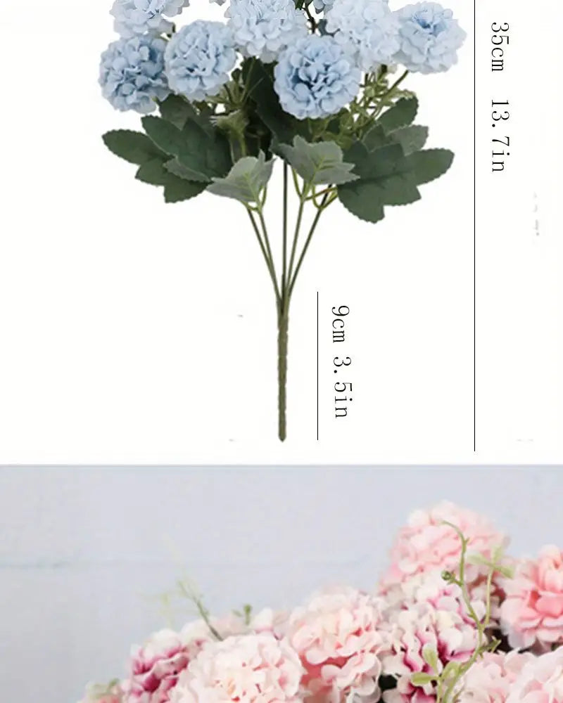 Artificial Chrysanthemum Flower–Realistic Silk Faux Floral Stem for Home & Wedding Décor
