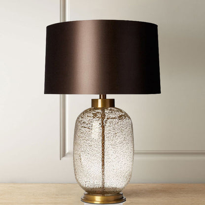 Modern Glass Table Lamp - Large Colourful Vase Bedside & Living Room Lamp