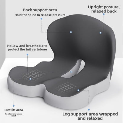 Ergonomic Memory Foam Seat Cushion – Back Support Chair Cushion