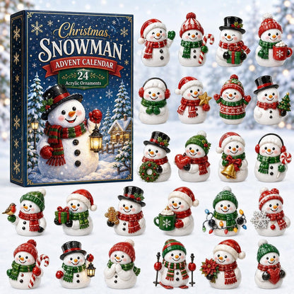 Christmas Acrylic Decorations Blind Box - 3mm Festive Santa, Gnome & Snowman Collectible Ornaments