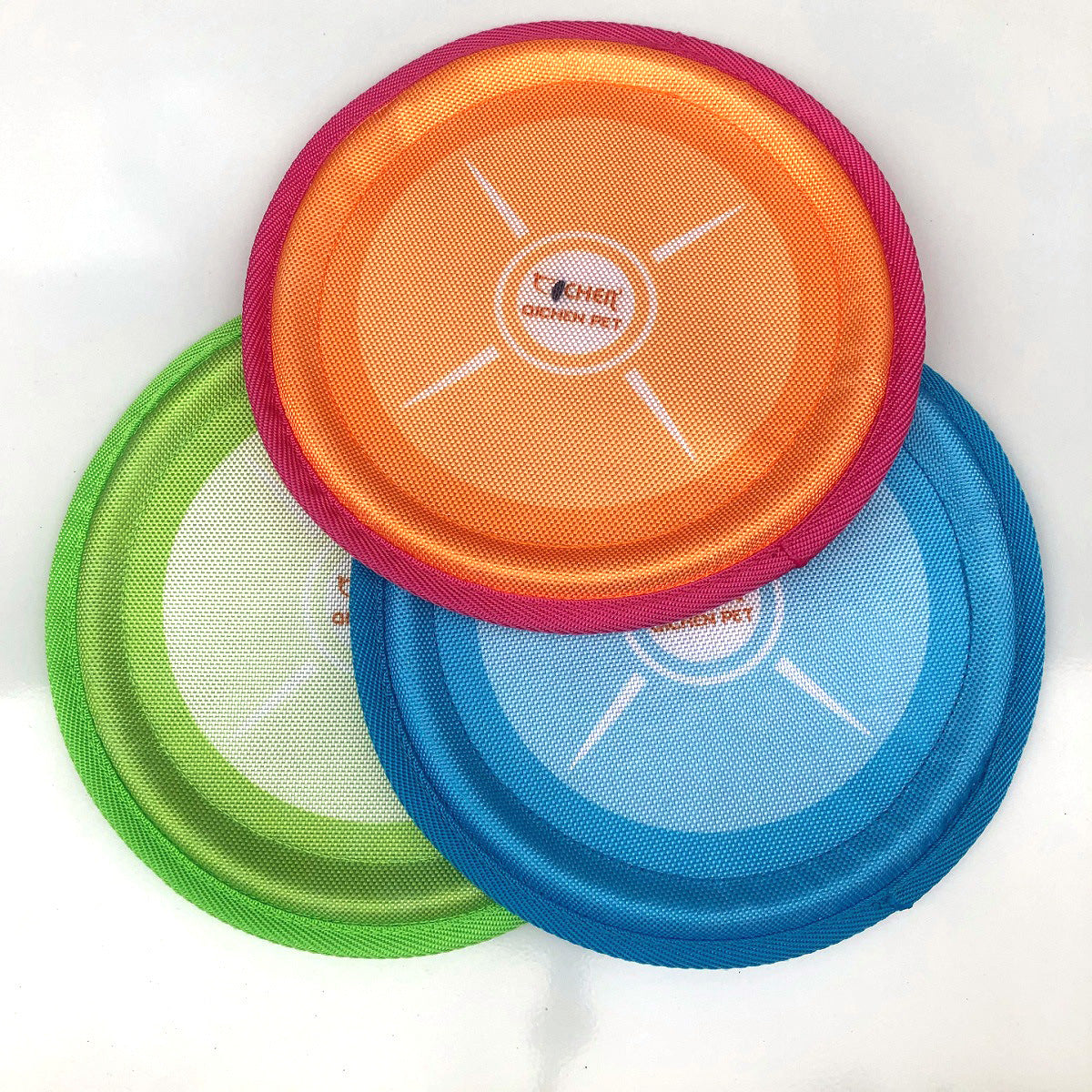 Durable Dog Flying Disc–Lightweight Nylon Fetch Frisbee For Outdoor Play