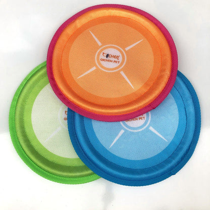Durable Dog Flying Disc–Lightweight Nylon Fetch Frisbee For Outdoor Play