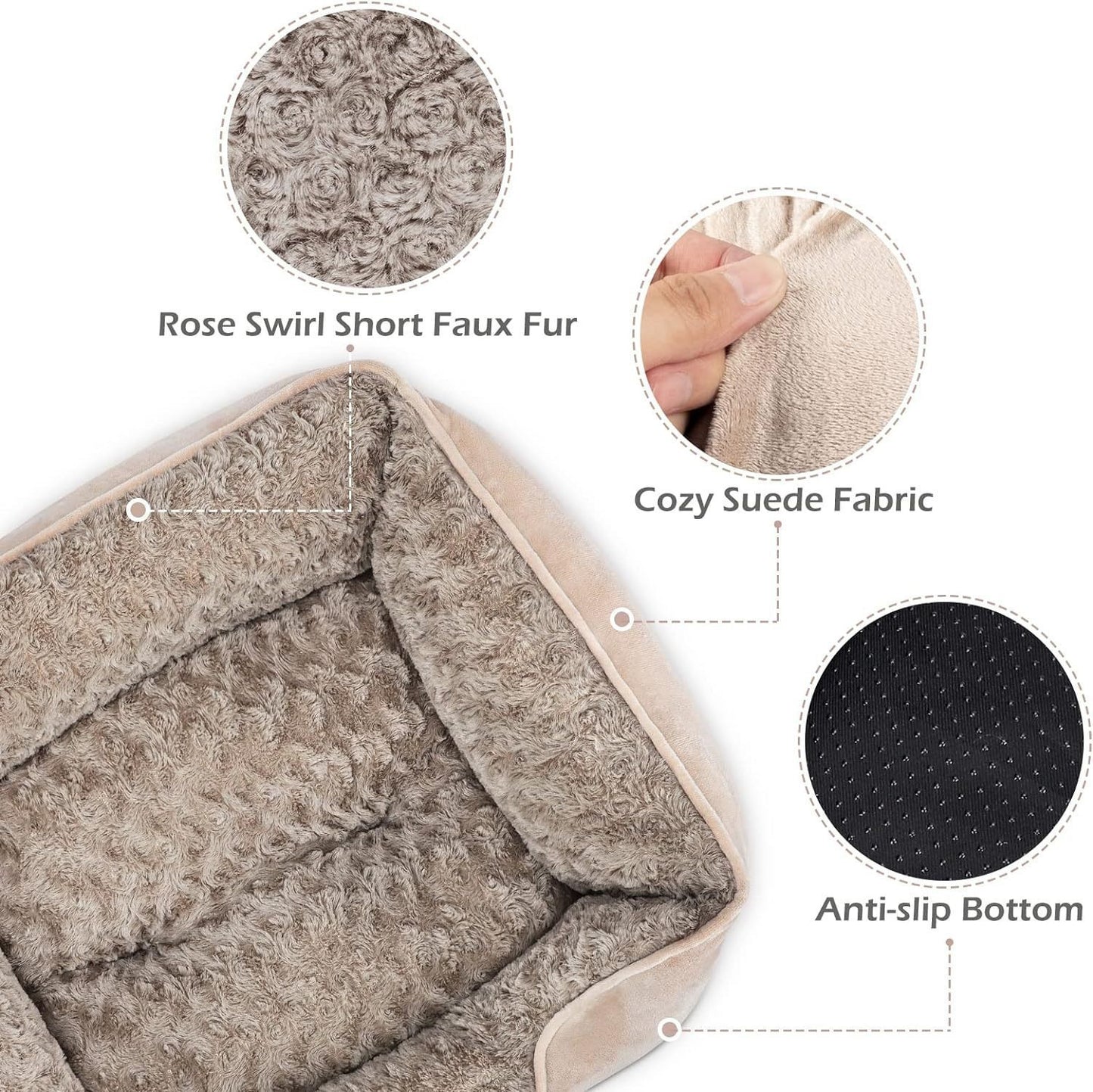 Luxury Plush Pet Bed–Washable Calming Dog & Cat Bed For All Sizes