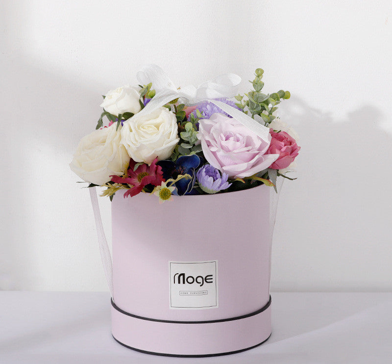 Luxury Silk Rose Flower Arrangement–Artificial Floral Centrepiece for Home & Wedding Décor