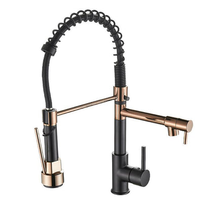 Luxury Pull-Out Spring Kitchen Mixer Tap–Commercial Style Hot & Cold Sink Faucet