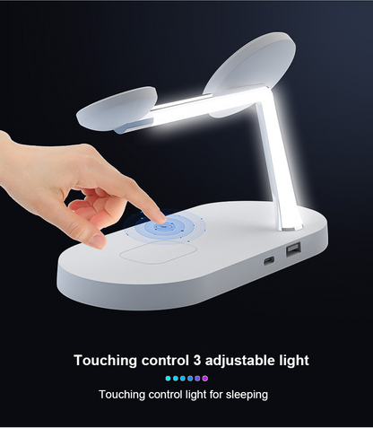 5-in-1 Wireless Charging Station–15W Fast Charging Dock for Phone, Watch & Earbuds