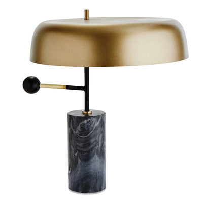 Nordic Marble Table Lamp - Modern Warm Light Bedside & Living Room Lamp