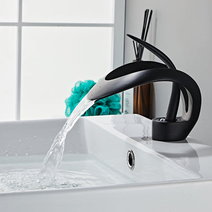 Luxury Waterfall Basin Mixer Tap – Premium Brass Bathroom Faucet