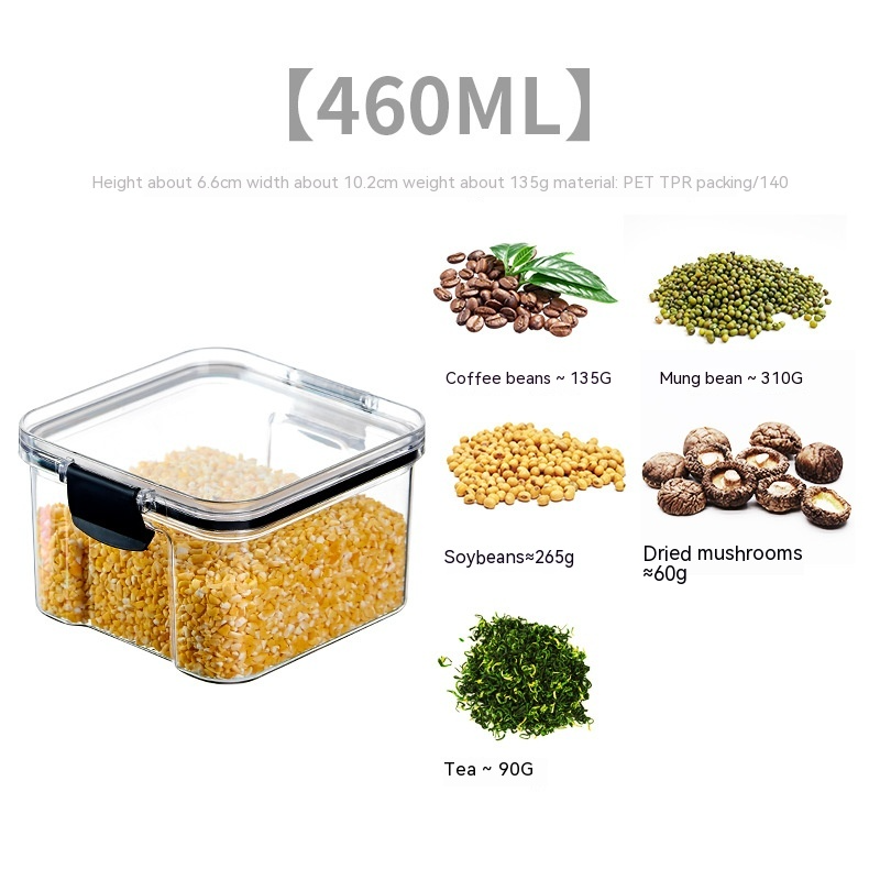 Airtight Food Storage Containers–BPA-Free Grain & Cereal Storage Set, Stackable Kitchen Pantry Organisers, Clear Plastic Containers