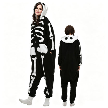 Animal Hooded Onesie – Plush Fleece Halloween Costume & Pajamas