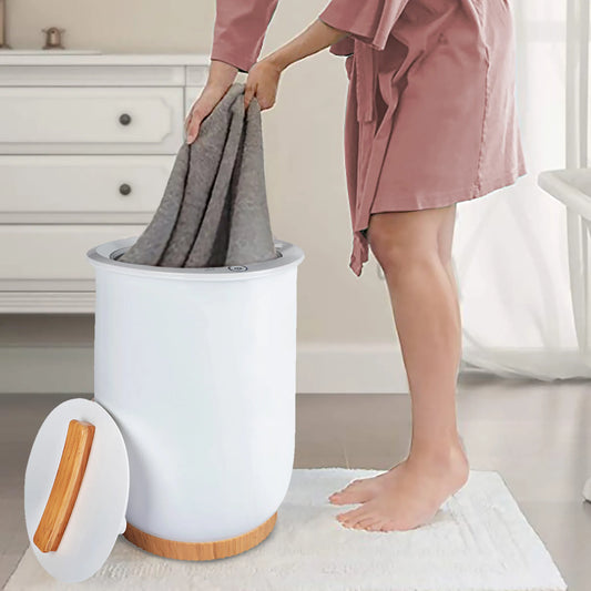 Luxury Bucket Towel Warmer-Large Capacity Heated Towel Warmer for Bathroom-Quick Heat Spa Towel Heater for Towels, Robes & Blankets