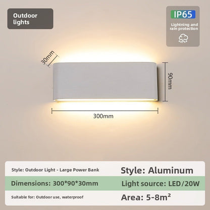 IP65 Ultra-Thin LED Wall Light - Modern Waterproof Indoor & Outdoor Wall Lamp