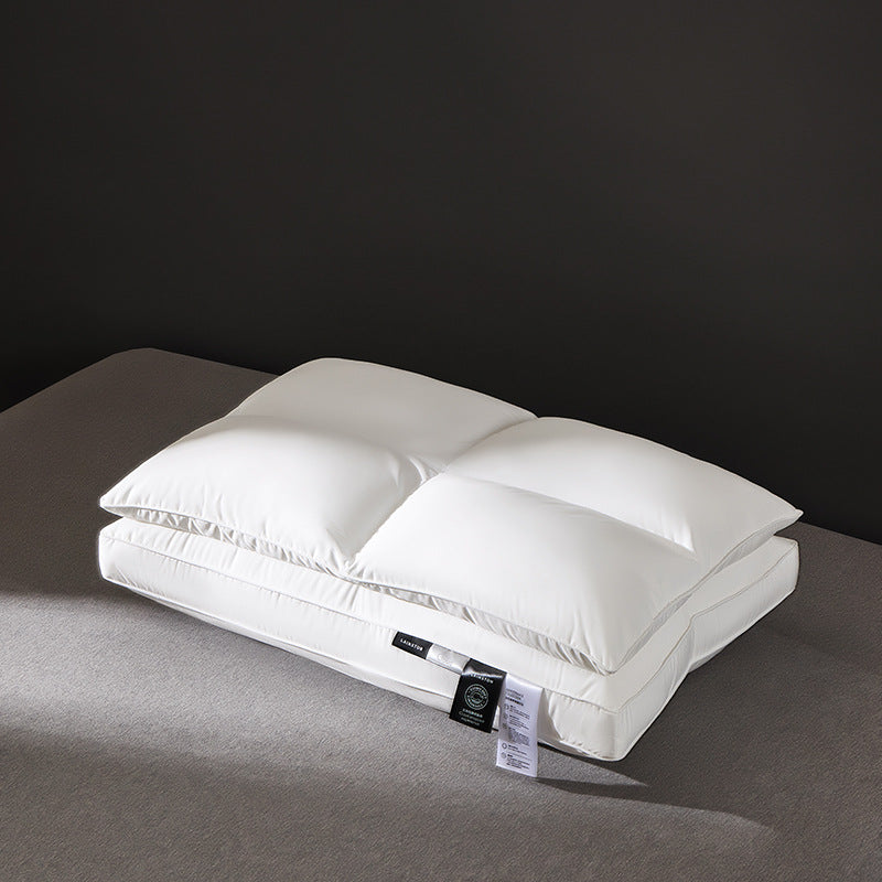 Hotel-Style Microfibre Pillow - Soft Supportive Bed Pillow for Neck & Sleeping Comfort