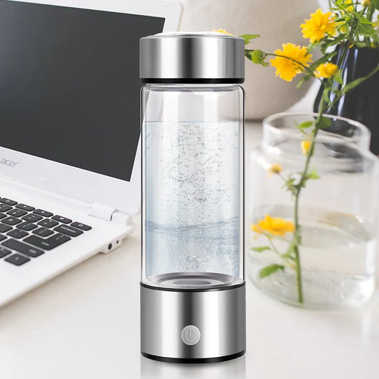 Portable Hydrogen Water Bottle–Rechargeable Hydrogen-Rich Water Generator for Wellness & Hydration