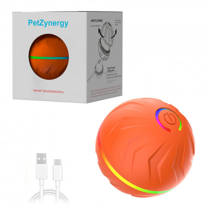 Smart Interactive Bouncing Dog Ball–Durable Rubber Automatic Bounce Toy For Dogs