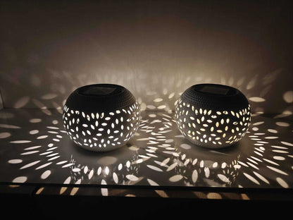 Solar Leaf Pattern Outdoor Light - Waterproof LED Garden Decorative Lamp