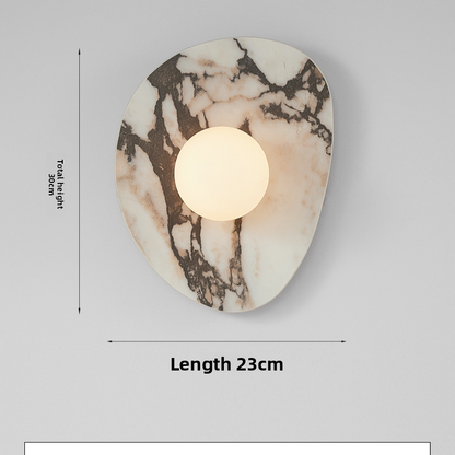 French Inspired Vintage Glass Wall Light - Medieval Style LED Wall Lamp