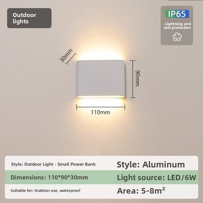 IP65 Ultra-Thin LED Wall Light - Modern Waterproof Indoor & Outdoor Wall Lamp