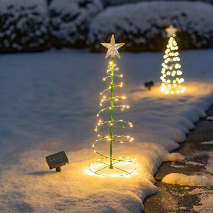 Solar LED Christmas Tree Light - IP65 Waterproof Outdoor Christmas Garden Decoration