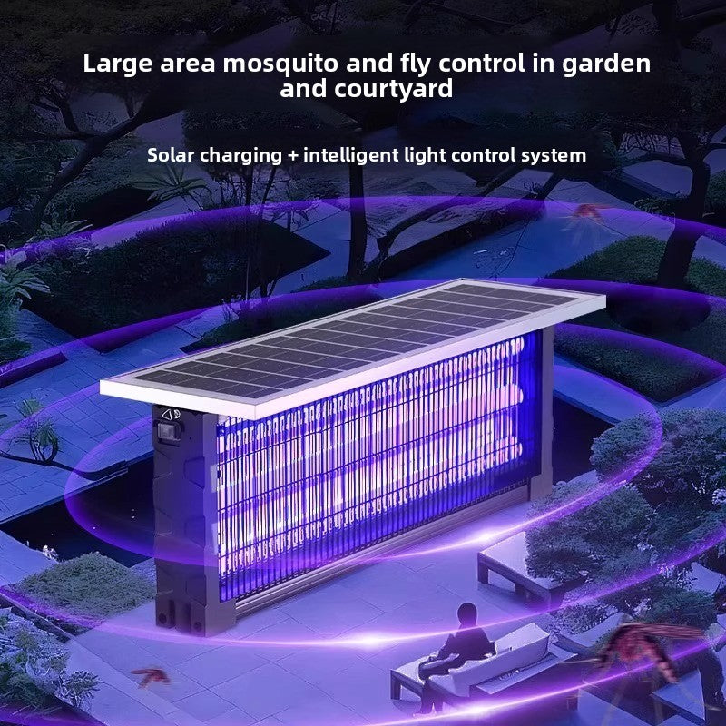 Solar Mosquito Killer Lamp - Outdoor Insect Zapper with Wall & Ground Mounting