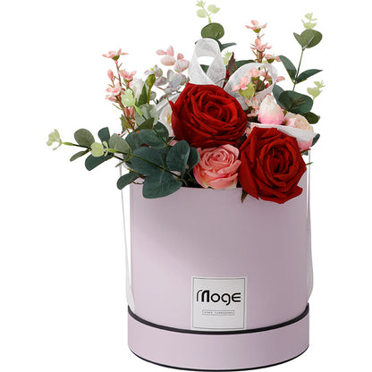 Luxury Silk Rose Flower Arrangement–Artificial Floral Centrepiece for Home & Wedding Décor