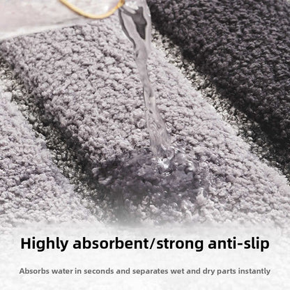 Plush Non-Slip Bath Mat | Quick Dry Absorbent Bathroom Floor Rug