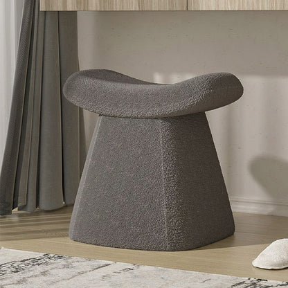Luxury Teddy Fleece Vanity Stool–Modern Makeup Chair & Accent Seat