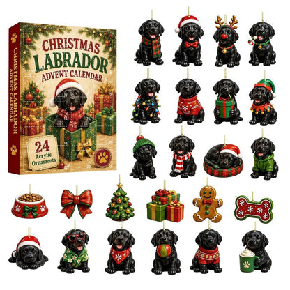 2026 Christmas Advent Calendar - 24-Day Acrylic Pendant Blind Box Countdown with Surprise Decorations