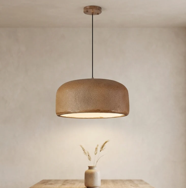 Wabi-Sabi Pendant Light - Japanese Minimalist LED Hanging Ceiling Lamp