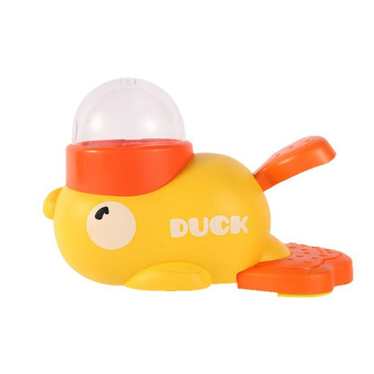 Interactive Pet Treat Dispenser Toy - Duck & Whale Food Dispensing Puzzle Toy for Dogs & Cats