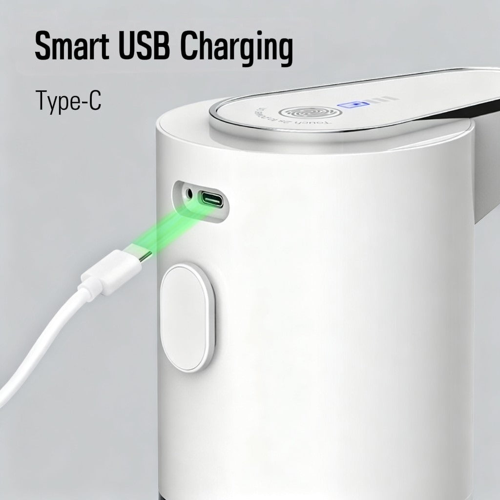 Automatic Foam Soap Dispenser Wall Mounted-Touchless USB Rechargeable Soap Dispenser-Smart Bathroom Hand Sanitizer Dispenser