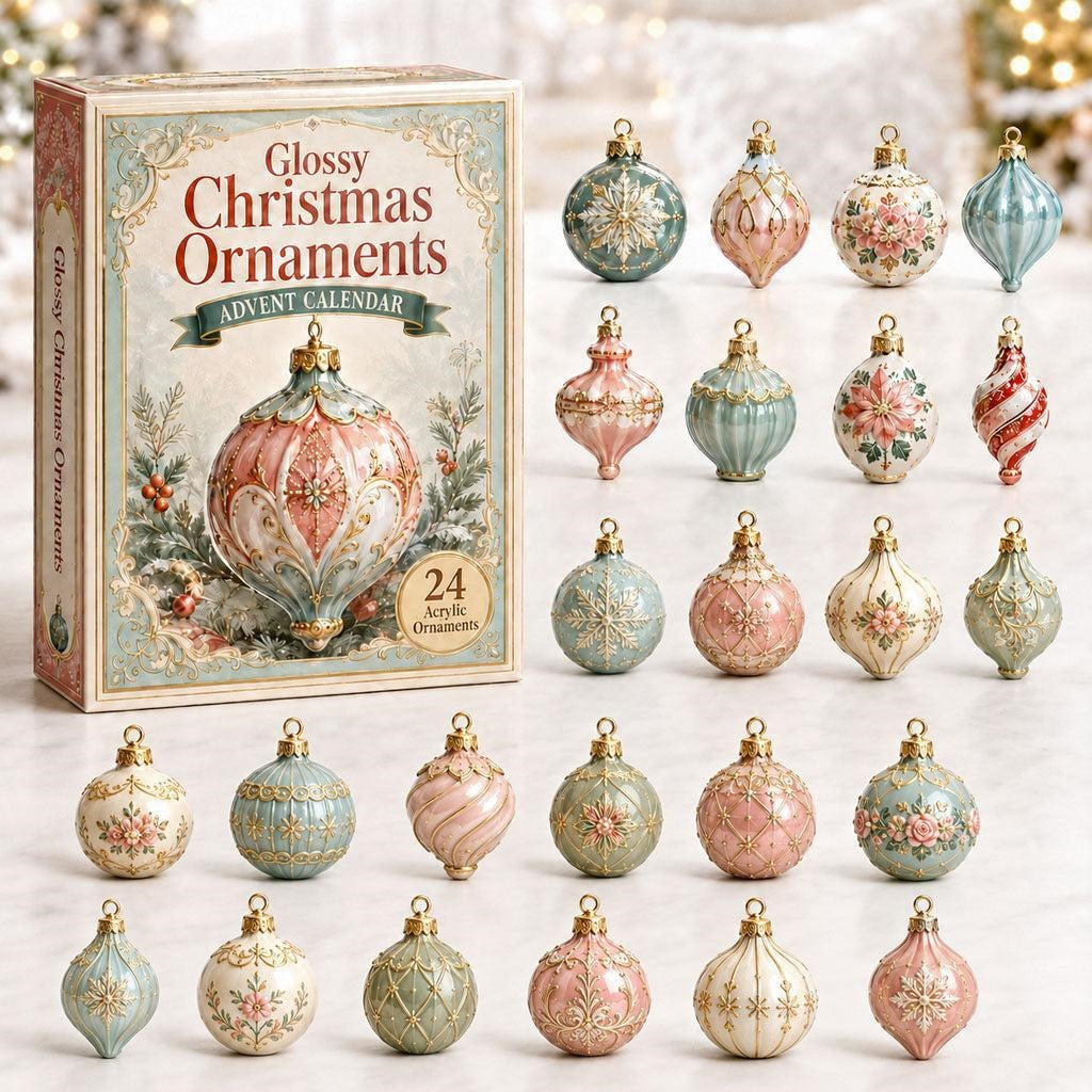 Christmas Acrylic Decorations Blind Box - 3mm Festive Santa, Gnome & Snowman Collectible Ornaments
