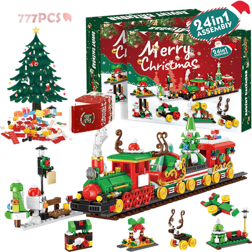 DIY Christmas Advent Calendar Building Blocks - 24-Day Countdown Toy Set for Kids
