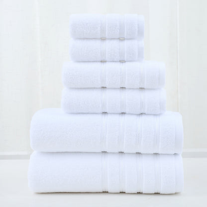 Luxury Combed Cotton Towel Set–Ultra Soft 6 Piece Bathroom Towel Collection