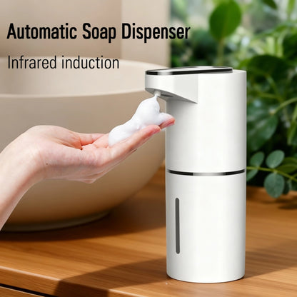 Automatic Foam Soap Dispenser Wall Mounted-Touchless USB Rechargeable Soap Dispenser-Smart Bathroom Hand Sanitizer Dispenser