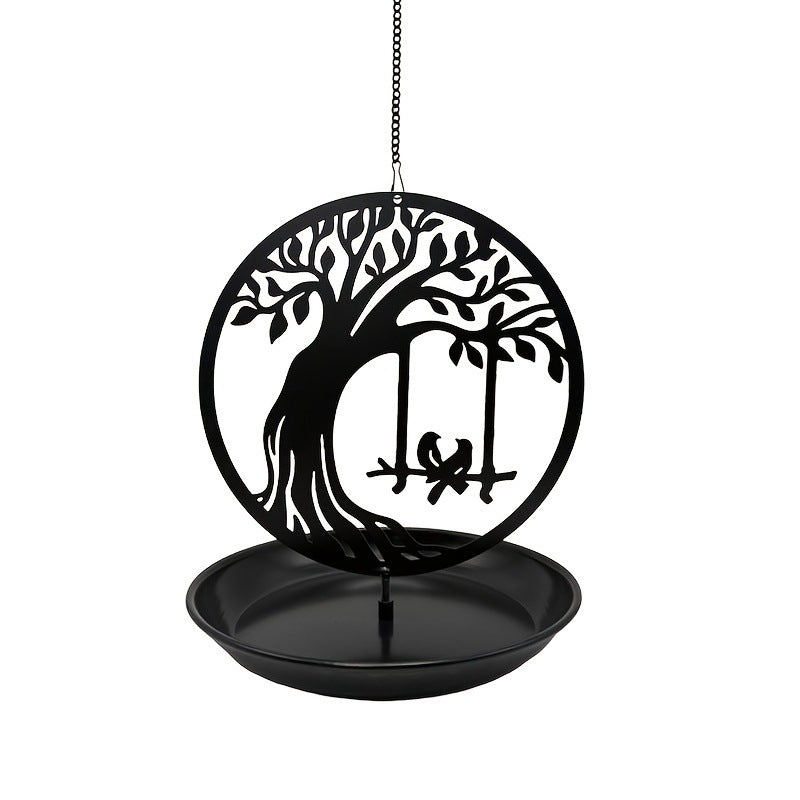 Decorative Metal Bird Feeder–Rustic Garden Hanging Feeder For Birds & Wildlife