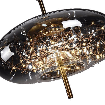 Nordic Glass Pendant Light–Modern Starry Sky LED Hanging Ceiling Light