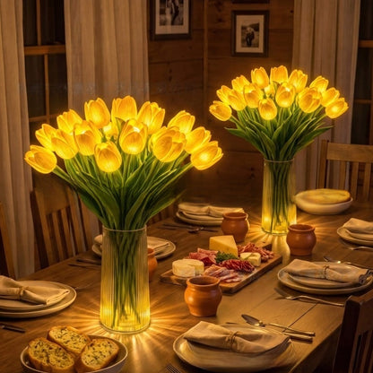 LED Tulip Table Lamp - Romantic Decorative Flower Night Light