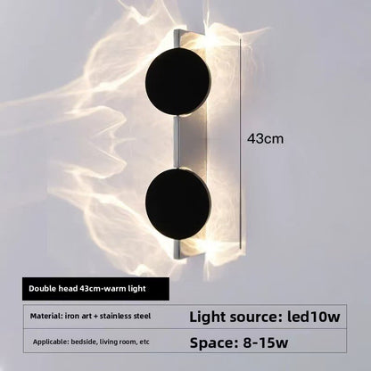 Modern LED Wall Light - Ripple Effect Designer Wall Sconce with Voice Control
