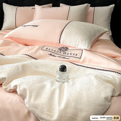 Luxury Lyocell Bedding Set–Ultra Soft Cooling 4-Piece Quilt Cover Set