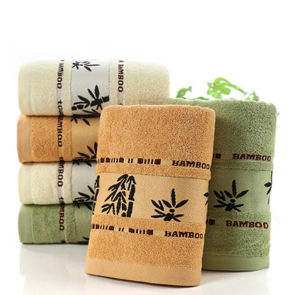 Thick Bamboo Fiber Bath Towels-Ultra Soft Absorbent Quick Dry Towels-Luxury Eco Friendly Bathroom Towels