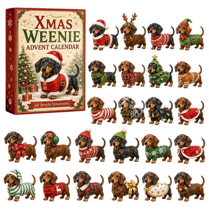 2026 Christmas Advent Calendar - 24-Day Acrylic Pendant Blind Box Countdown with Surprise Decorations