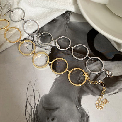 Lockable Collar Necklace–Adjustable Gold & Silver Chain Necklace, Minimalist Statement Jewellery for Women