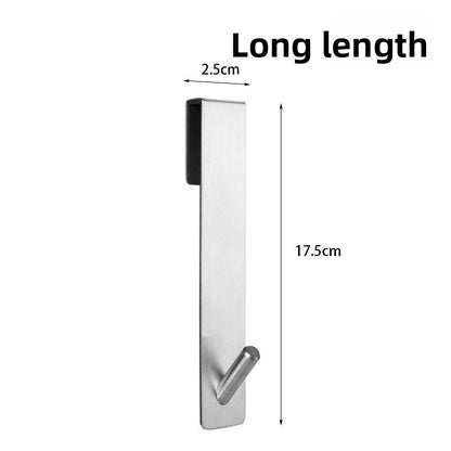 Premium Stainless Steel Adhesive Wall Hook–Heavy-Duty Bathroom & Kitchen Storage Hook