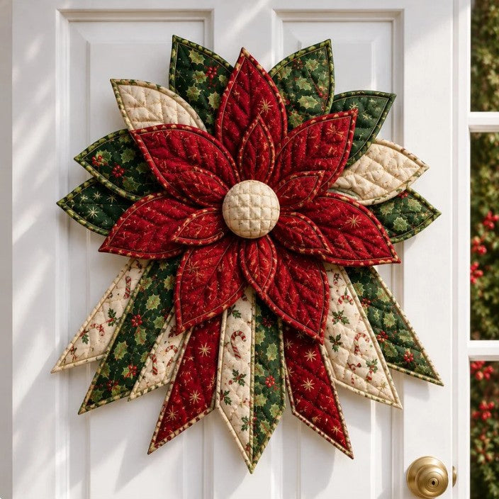 DIY Christmas Felt Sewing Kit - Handmade Christmas Door Hanger Craft Kit with 7 Festive Designs