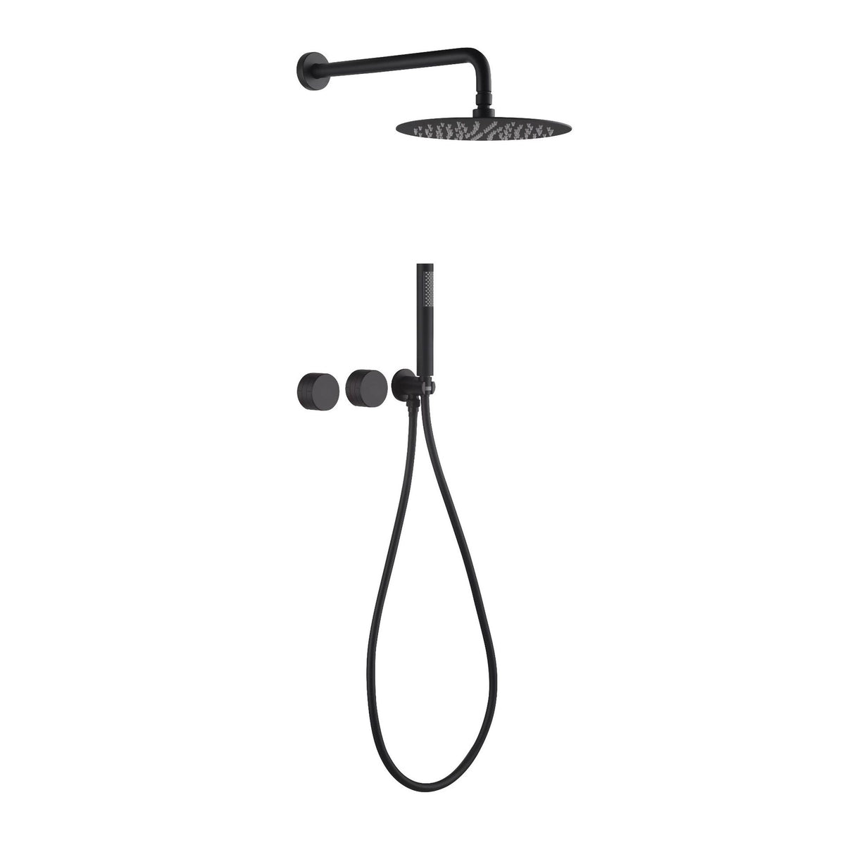 Luxury Concealed Rain Shower Set - Solid Copper Wall Mounted Bathroom Shower System