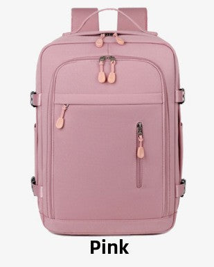 Waterproof Travel Backpack–Airline Carry-On Backpack with Dry & Wet Separation & 15-Inch Laptop Compartment