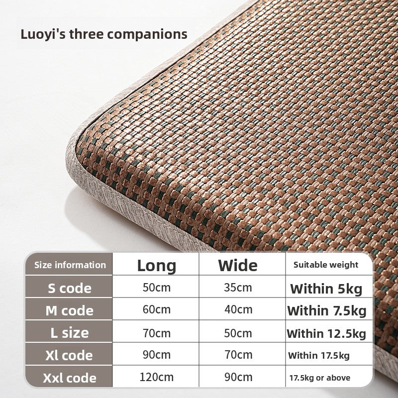 Pet Cooling Mat - Ice Silk Summer Cooling Bed for Dogs & Cats